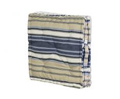 Jute Co Coussin & Elba Type Matelas avec poignée 43 x 43 x 8 cm Coton Multicolore