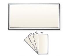4x LEDVero 30x60 Panneau Ultraslim de LED dimmable - 20W, 1600lm, 3000K Plafonnier encastré avec clips de montage et transformateur EMV2016 dimmable - blanc chaud