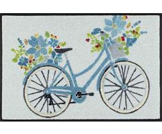 Wash + Dry Design Tapis en Nylon Bleu 50/75