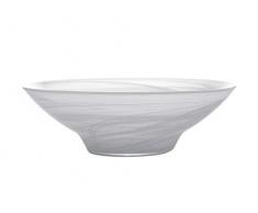 Maxwell Williams GG0078 Saladier marbré effet albâtre, Verre fait main, blanc, 32 cm