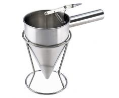 Moha 31507 Entonnoir Doseur INOX, Gris, 20 x 20 x 30 cm