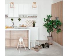 Datex Dispenser ACQUA-37x20x39cm Distributeur deau et croquettes pour animaux de compagnie, Gris Tourterelle, 37x20x39cm