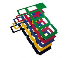 MarpaJansen 548.701-99 Lot de 5 lanternes en carton ondulÃ© Multicolore 18 cm x 14 cm