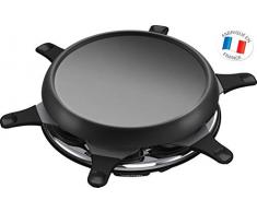 Moulinex Accessimo Raclette Plancha Crêpier 6 Coupelles Noir RE151812