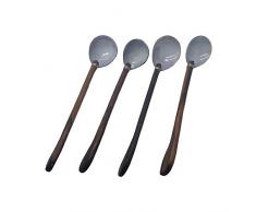 VIE UK_VG0093-MINIATUR-SEASHELL-21CM-4SET Miniature Louche avec Coquillage Lot, Multicolore, 21 cm