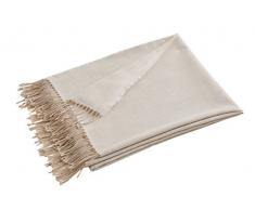 Blanc des Vosges Plume Plaid Laine et acrylique Lin 130 x 170 cm