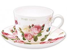 Rosenpark-Draeger Coffret 2 Bols Etoile D14CM en Porcelaine