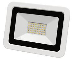 McShine SMD-SlimÂ® Spot extÃ©rieur LED 30 W 2,100 lm IP44 Blanc chaud 3000 K