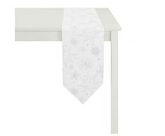 Apelt Chemin de Table, Polyester, Gris, 24 x 175 x 0,5 cm