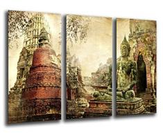 Tableau Moderne Photographique, Impression sur bois, Bouddha, Bouddha, Relaxation, Zen, MÃ©ditation, Relaxation, 97 x 62 cm, ref. 26071