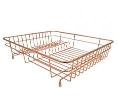 Delfinware Ãgouttoir Ã Vaisselle, mÃ©tal, Or Rose, 43Â x 36.5Â x 10.5Â cm