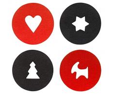 Sagaform Lot de 4 Dessous de Verre