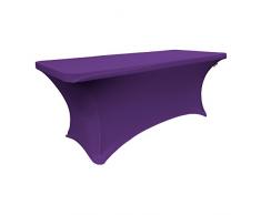 La Nappe en Spandex pour Un Rouleau Table rectangulaire, Violet, 226 x 63 x 0.6 cm