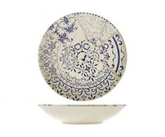 H&H 828485 Alyssa Lot de 12 assiettes creuses en grès 22 cm