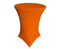La Housse de Round High Spandex en Lin pour Cocktail Highboy Table, Orange, 71.2 x 91.44 x 0.4 cm