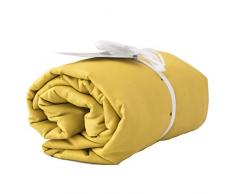 Moorish Idol - Satin de Coton Housse de Couette- 260cm x 240cm- Jaune Curry