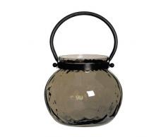 Casa Vivante 133373 Lanterne Verre, Champagne, 18 x 18 x 17 cm
