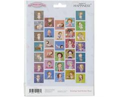 Ultimate Crafts Gapchinska enveloppe Joint Stickers, Papier, Multicolore, 21.1Â x 15.3Â x 0.1Â cm