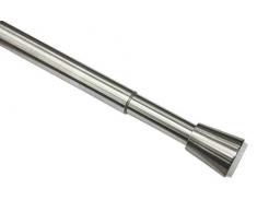 Gardinia Tringle Ã Rideaux, Acier Inoxydable, 60-100 cm