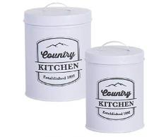 Dcasa Lot de 2 bocaux isothermes en Ã©tain pour Nourriture bento-Alimentaire Articles pour la Maison Couleur Unique