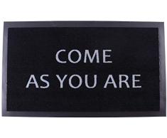 La Finesse Paillasson Nylon/PVC Noir/Gris, One