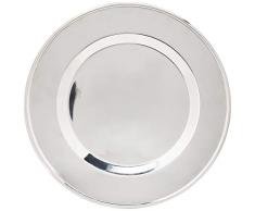 Garcia de pou Plateau Presentation Rond 32 Cm Argente Inox - 1 unitÃ©s