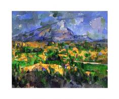 Legendarte Tableau, Impression sur Toile - Mont Sainte-Victoire Paul CÃ©zanne - cm. 60x75