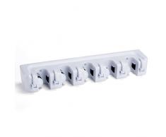 MSV 100059 Accroche Balai GM Plastique Blanc 44 x 10 x 7 cm