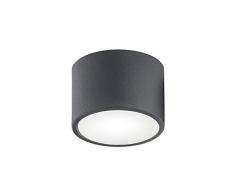 Argon Plafonnier LED moderne en acier laqué Noir