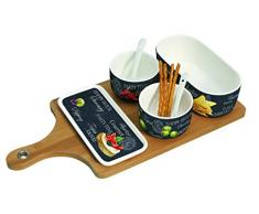 JD Diffusion 909WOPA World of Party Set de 4 Coupelles Multicolore