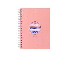 Mr Wonderful WOA09813FR A5-Les Meilleures Aventures commencent avec Un Cahier, Multicolore, Unique