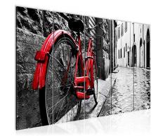 Tableau decoration murale VÃ©lo 200 x 80 cm - XXL Impression sur Toile Salon Appartment 5 Parties - prÃªt Ã accrocher - 004755a