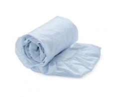 Heckett Lane Drap Housse 100% Satin de Coton mako 180 x 210-220 + 35 cm Arctic Ice