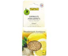Top Filter, TopFilter 0720350 Sachets parfumants, granulÃ©s pour aspirateur, dÃ©sodorisant dambiance senteur citron, Jaune