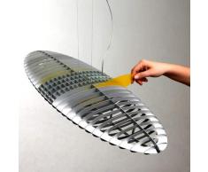 Luce Plan Titania Lampe Suspension Aluminium Mat Filtres Couleur Inclus