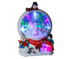Best Season 680-74 Boule à Neige éclairée LED Multicolore Transformateur Inclus Env. 32 x 21 cm