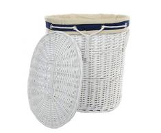 dvier SWWK-39WOval-c Panier Ã Linge Blanc 55 x 42 x 62 cm
