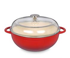 Küchenprofi 0402601428 Marmite Cocotte en fonte Rouge