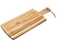 Une domo Pv-liv-3070Â Point-Virgule Planche Ã dÃ©couper Ã pain en bois dacacia avec poignÃ©e 50Â x 19Â x 1.5Â cm, Multiplex, Marron