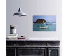 Bonamaison DÃ©coration Murale Impression sur Toile, Dimensions: 60 x 40 Cm - ConÃ§u et fabriquÃ© en Turquie