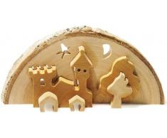 Legler Small Foot by Bougeoir 3D avec Bougie Chauffe-Plat en Bois