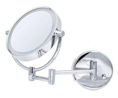 RIDDER 03208500 Maquillage, cosmétique, Miroir de Rasage, Métal, chromé, env. à 22 x 26 cm