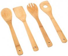 JJA 724260 Ustensiles de Cuisine Bambou 4 PiÃ¨ces