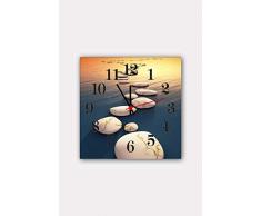 Bonamaison Horloge Murale en MDF, Multicolore, 30 x 30 cm