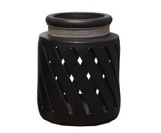 Deco&Co DÃ©coration intÃ©rieure naturelle - PA90366 Lanterne, Terre Cuite, 22 cm