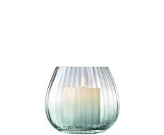 LSA International Lanterne de crépuscule, Verre, Vert/Gris, H13cm