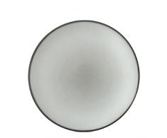 Revol RV649494 Assiette Ã Dessert, Porcelaine, Poivre, 21,5 x 21,5 x 2,5 cm