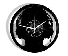 Instant Karma Clocks Horloge Murale en Vinyle LP 33 Tours Instant Karma IdÃ©e Cadeau Vintage Handmade-Disco Deejay Casque Musique Silencieux