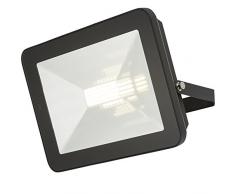 Knightsbridge 230Â V IP65Â 80Â W Projecteur LED Noir en Aluminium moulÃ© sous pression avec capteur 4000Â K