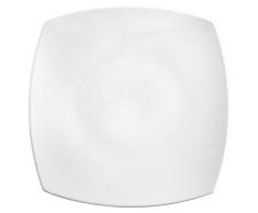 Saturnia Tokio Assiette Plate, Porcelaine, Blanc, 27Â x 27Â x 2Â cm